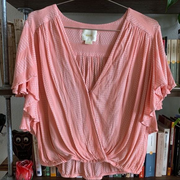 Maeve {Anthropologie} Nell Wrap Top - Picture 4 of 6
